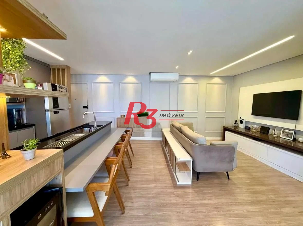 Apartamento com 2 dormitórios à venda, 77 m² por R$ 1.100.000,00 - Ponta da Praia - Santos/SP