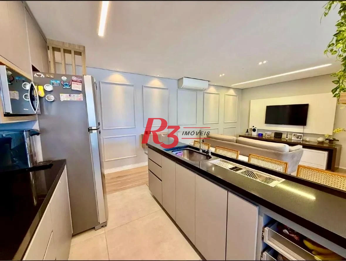 Apartamento com 2 dormitórios à venda, 77 m² por R$ 1.100.000,00 - Ponta da Praia - Santos/SP