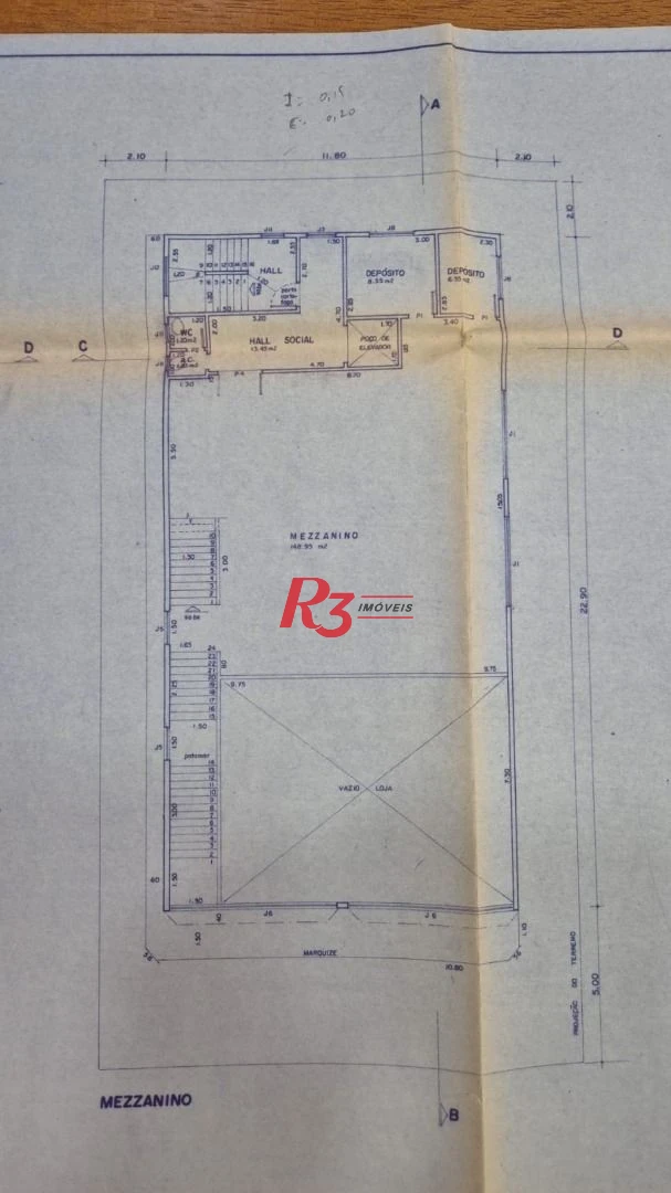 Prédio, 2209 m² - venda por R$ 18.000.000,00 ou aluguel por R$ 75.000,00/mês - Aparecida - Santos/SP