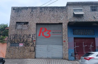 Galpão à venda, 364 m² por R$ 1.100.000,00 - Macuco - Santos/SP