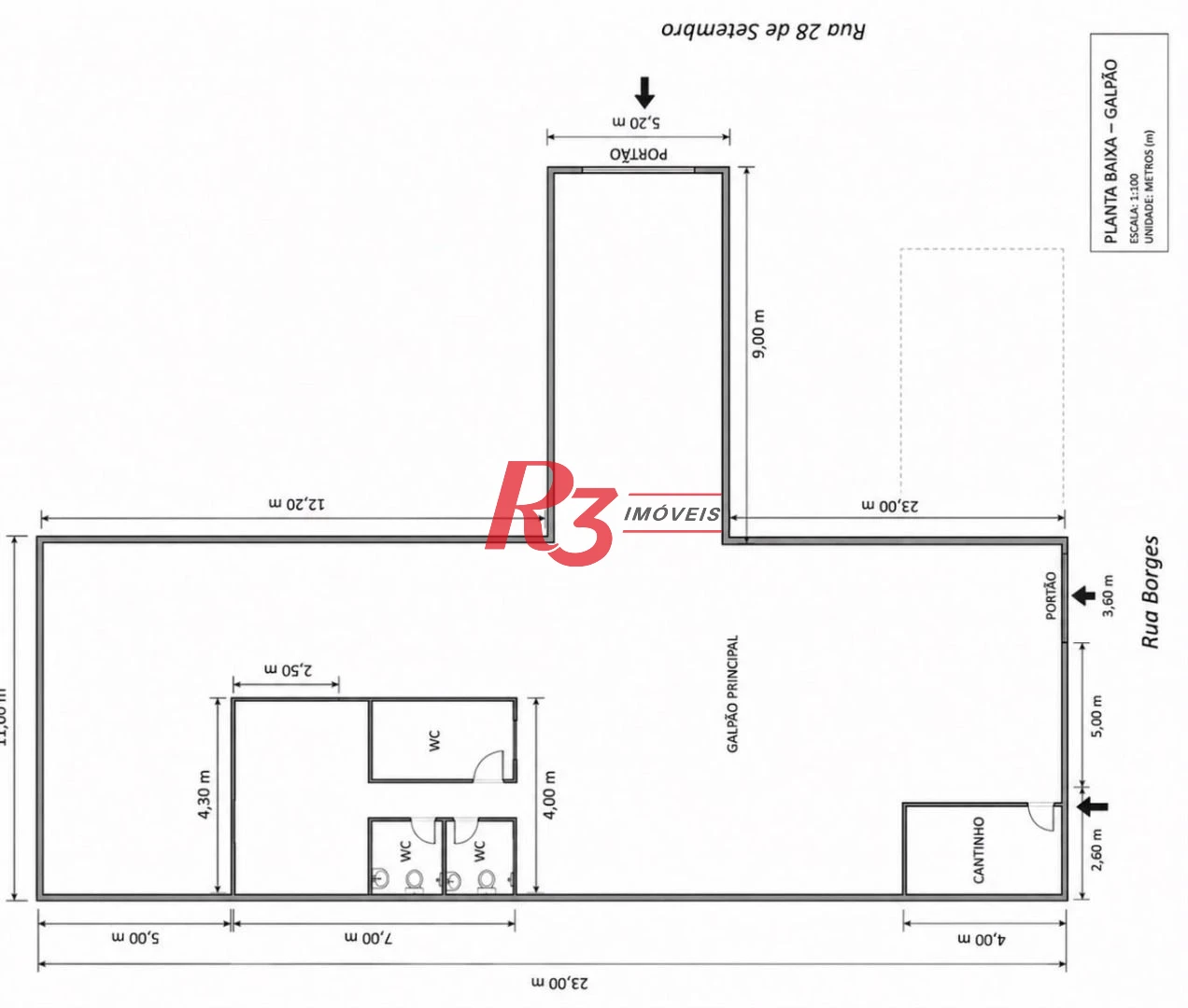 Galpão para alugar, 364 m² - Macuco - Santos/SP