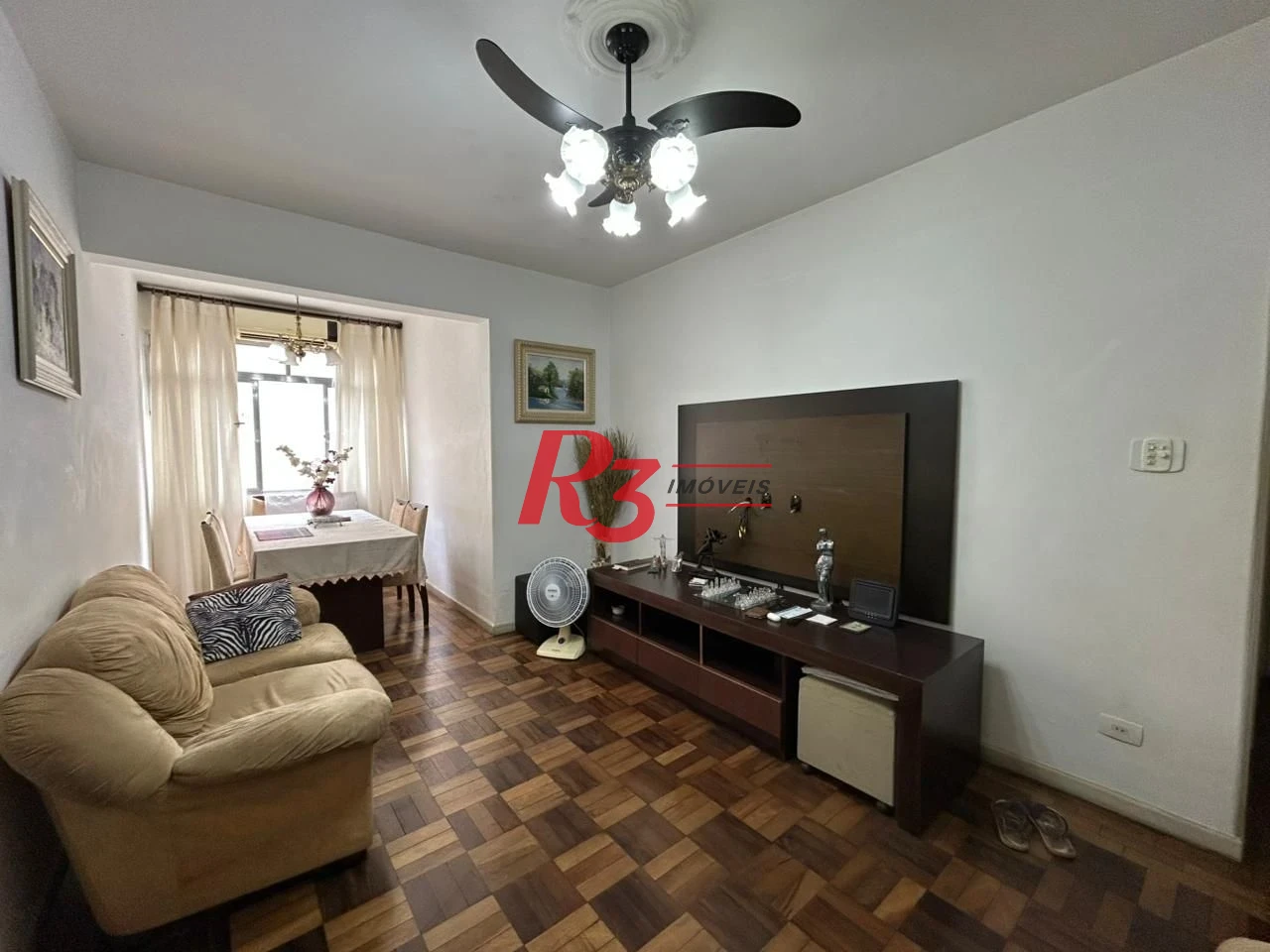 Apartamento com 3 dormitórios à venda, 97 m² por R$ 600.000,00 - Boqueirão - Santos/SP
