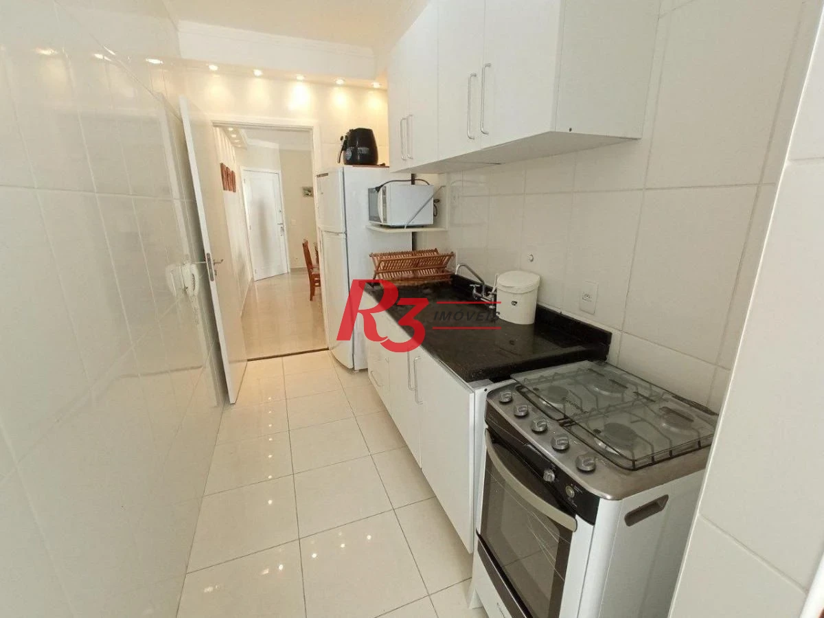 Apartamento com 2 dormitórios à venda, 85 m² por R$ 855.000,00 - Marapé - Santos/SP