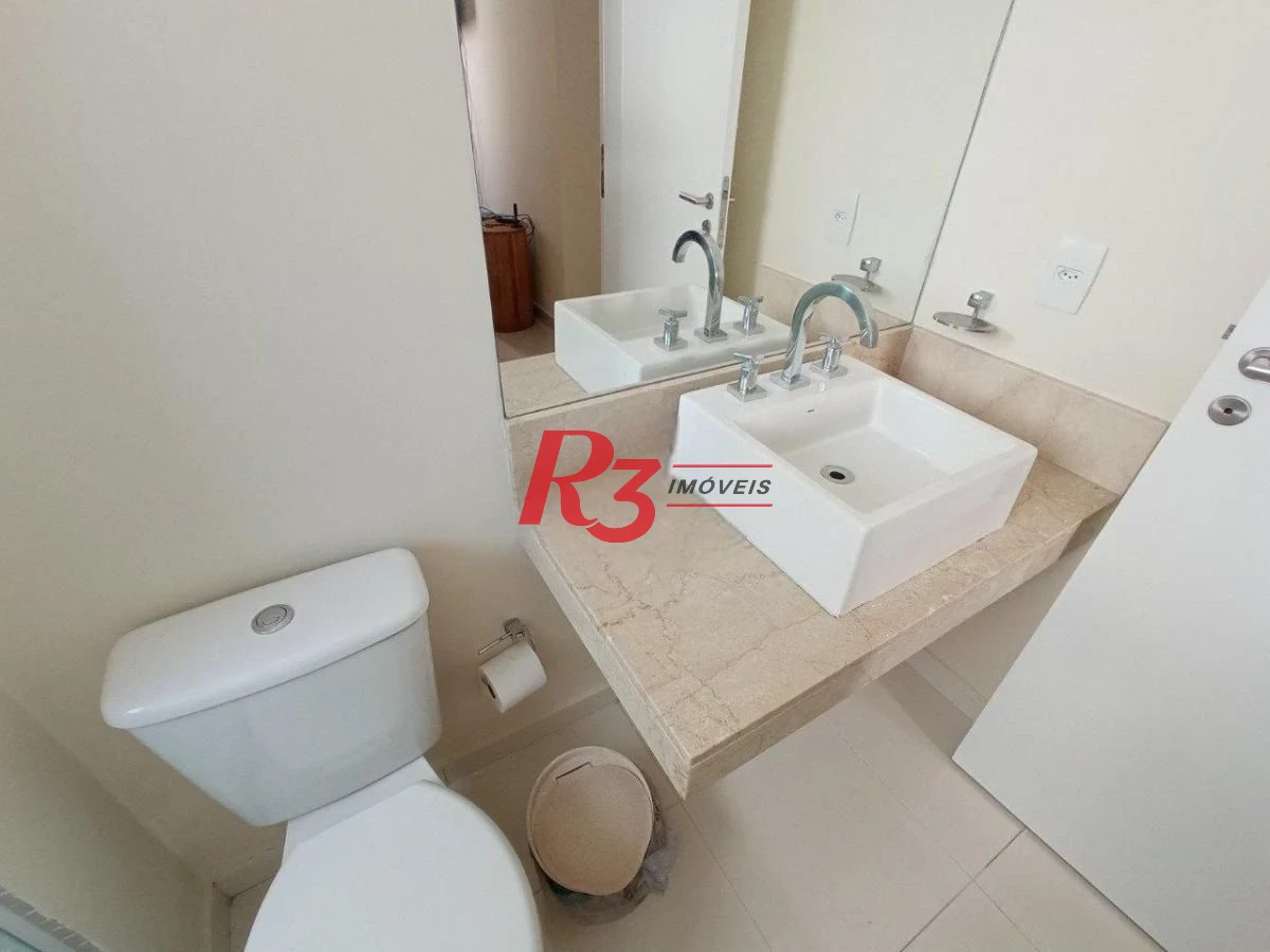 Apartamento com 2 dormitórios à venda, 85 m² por R$ 855.000,00 - Marapé - Santos/SP