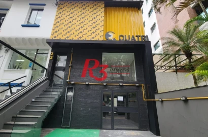 Sobrado para alugar, 200 m² por R$ 25.550,00/mês - Gonzaga - Santos/SP