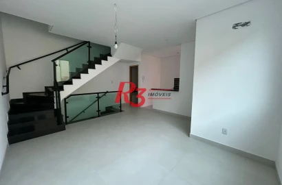Casa com 2 dormitórios à venda, 90 m² por R$ 720.000,00 - Marapé - Santos/SP