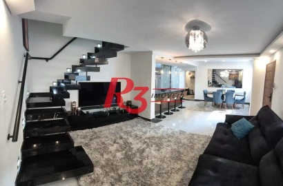 Sobrado à venda, 156 m² por R$ 1.385.000,00 - Embaré - Santos/SP