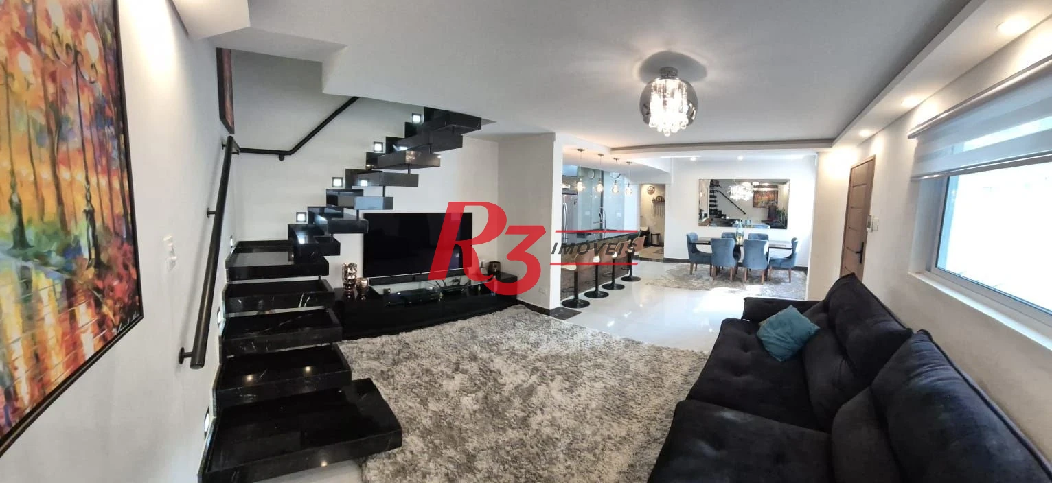 Sobrado à venda, 156 m² por R$ 1.385.000,00 - Embaré - Santos/SP