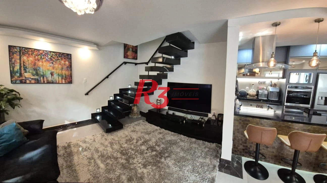 Sobrado à venda, 156 m² por R$ 1.385.000,00 - Embaré - Santos/SP