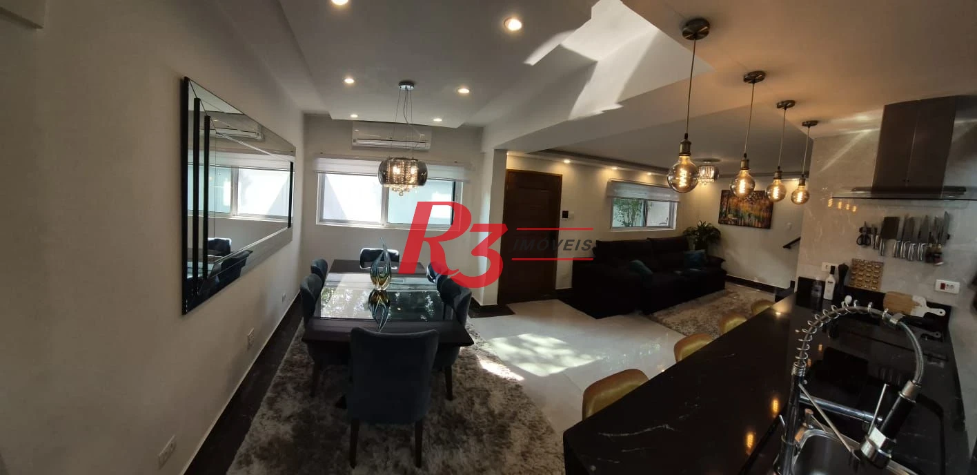 Sobrado à venda, 156 m² por R$ 1.385.000,00 - Embaré - Santos/SP