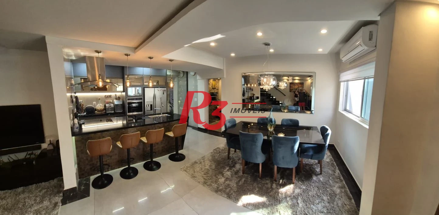 Sobrado à venda, 156 m² por R$ 1.385.000,00 - Embaré - Santos/SP
