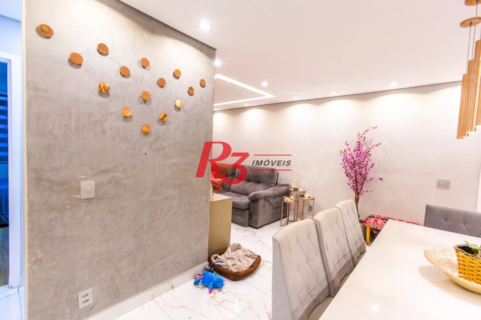 Apartamento com 3 dormitórios à venda, 84 m² por R$ 840.000,00 - Marapé - Santos/SP
