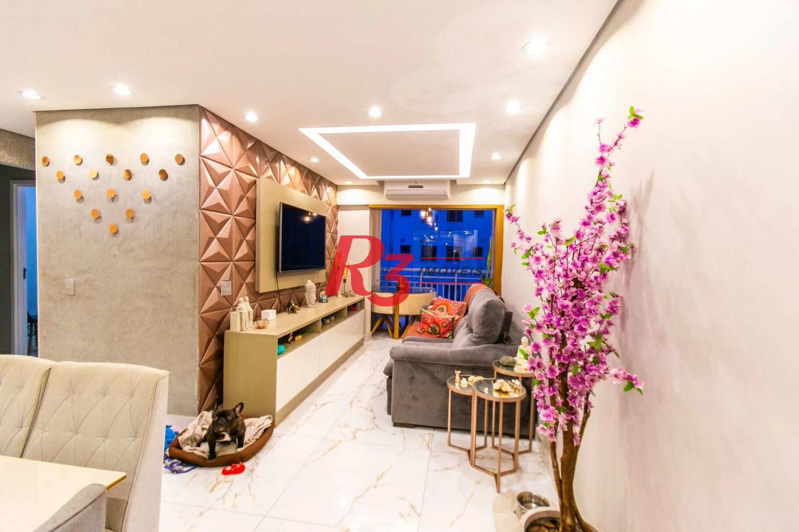 Apartamento com 3 dormitórios à venda, 84 m² por R$ 840.000,00 - Marapé - Santos/SP