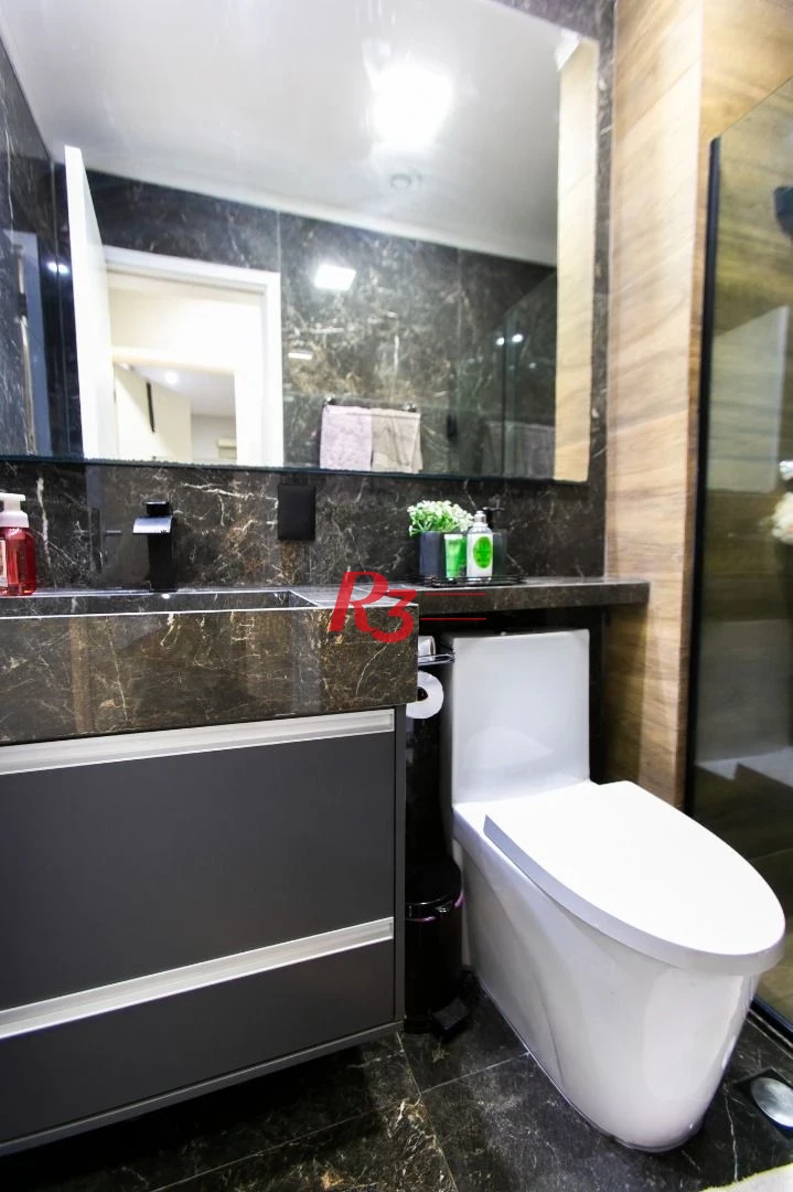 Apartamento com 3 dormitórios à venda, 84 m² por R$ 840.000,00 - Marapé - Santos/SP