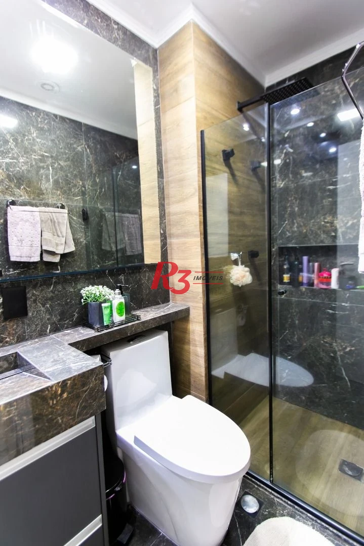 Apartamento com 3 dormitórios à venda, 84 m² por R$ 840.000,00 - Marapé - Santos/SP