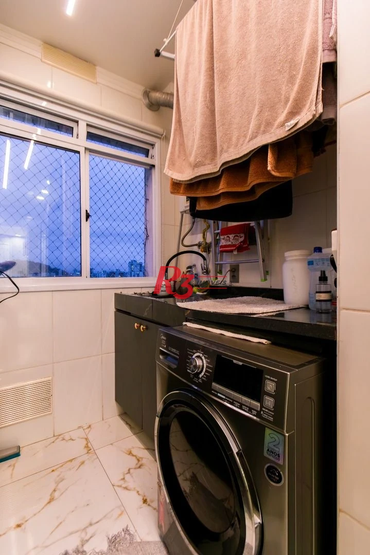 Apartamento com 3 dormitórios à venda, 84 m² por R$ 840.000,00 - Marapé - Santos/SP