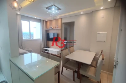 Apartamento com 2 dormitórios à venda, 45 m² por R$ 320.000,00 - Castelo - Santos/SP