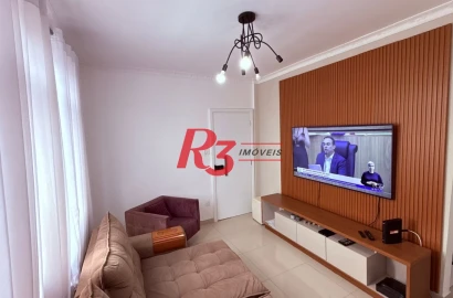 Apartamento com 2 dormitórios à venda, 67 m² por R$ 380.000,00 - Macuco - Santos/SP