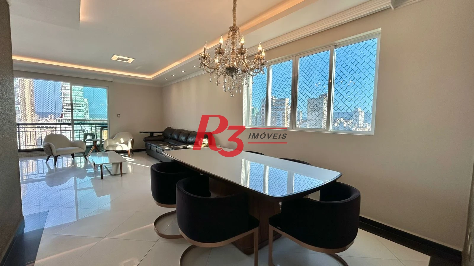 Apartamento com 3 dormitórios para alugar, 198 m² por R$ 16.000,00/mês - Gonzaga - Santos/SP