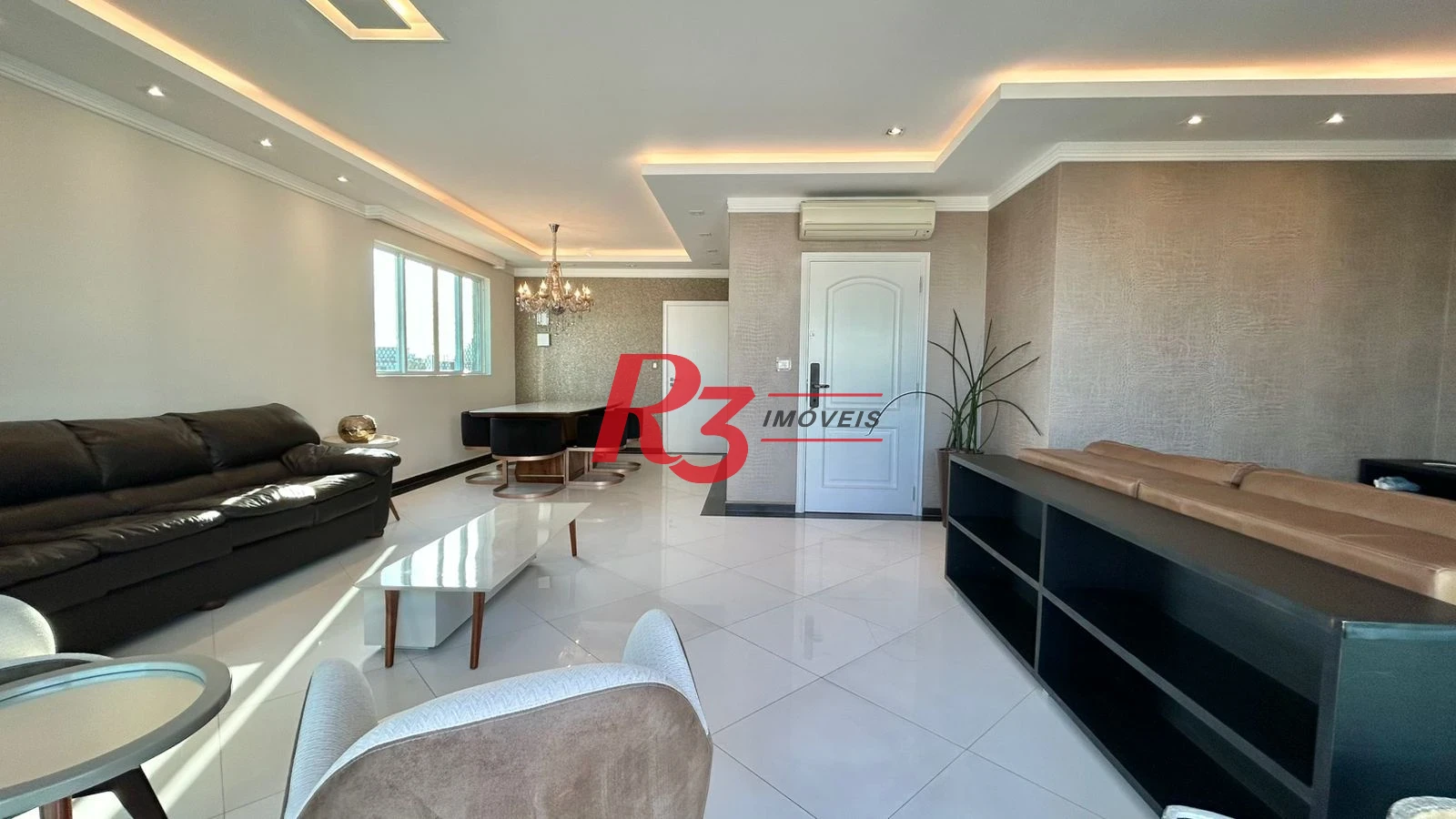 Apartamento com 3 dormitórios para alugar, 198 m² por R$ 16.000,00/mês - Gonzaga - Santos/SP