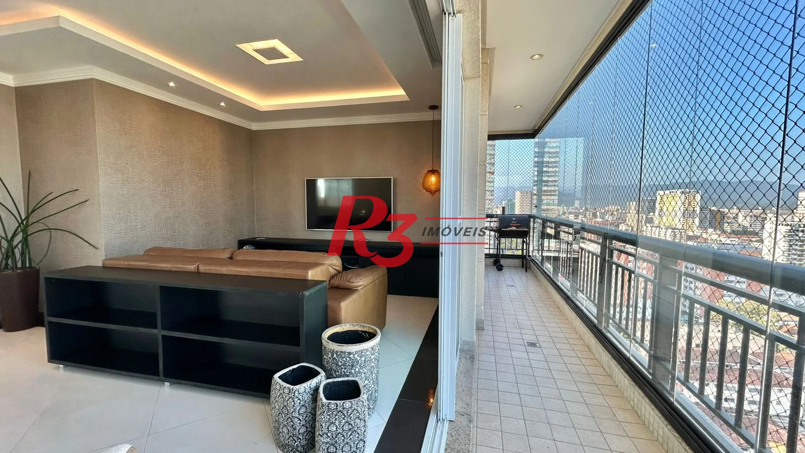 Apartamento com 3 dormitórios para alugar, 198 m² por R$ 16.000,00/mês - Gonzaga - Santos/SP