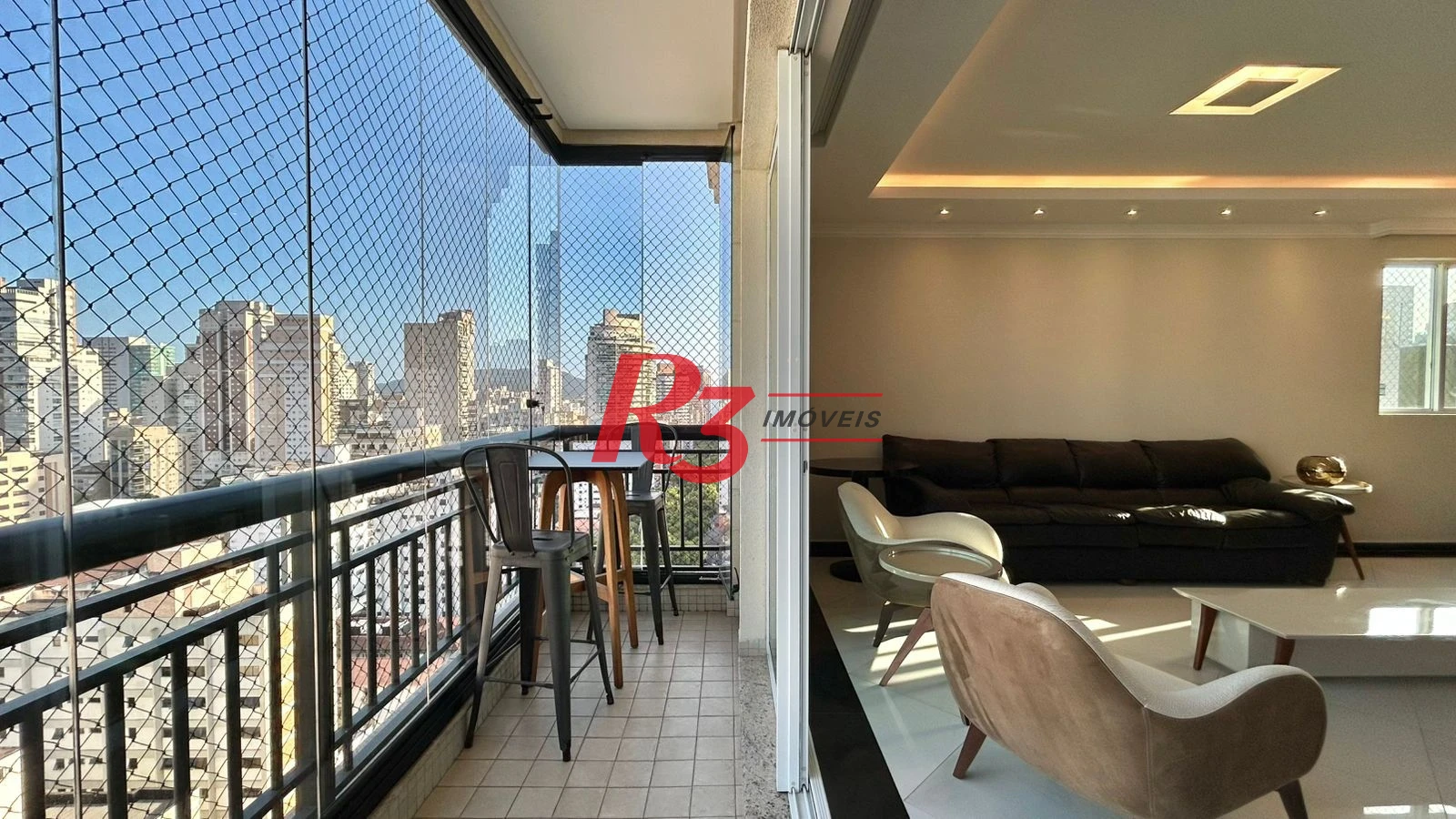 Apartamento com 3 dormitórios para alugar, 198 m² por R$ 16.000,00/mês - Gonzaga - Santos/SP