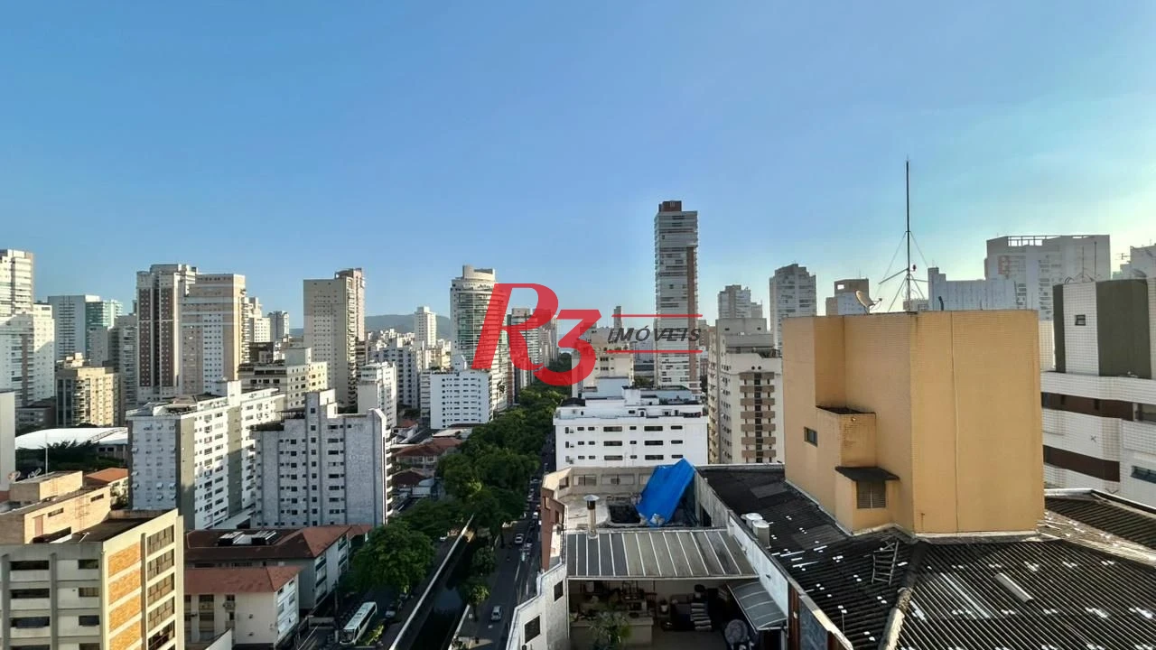 Apartamento com 3 dormitórios para alugar, 198 m² por R$ 16.000,00/mês - Gonzaga - Santos/SP