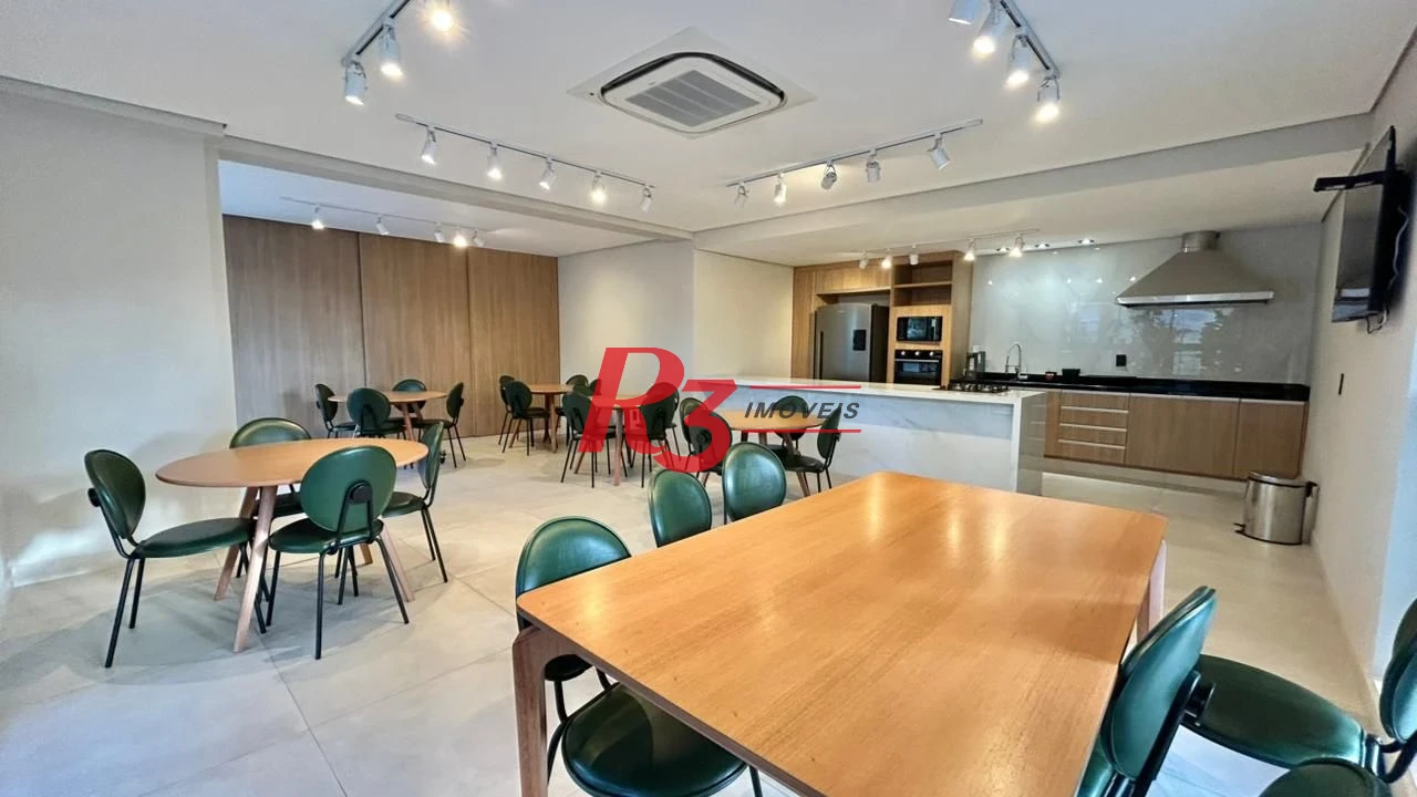 Apartamento com 3 dormitórios para alugar, 198 m² por R$ 16.000,00/mês - Gonzaga - Santos/SP