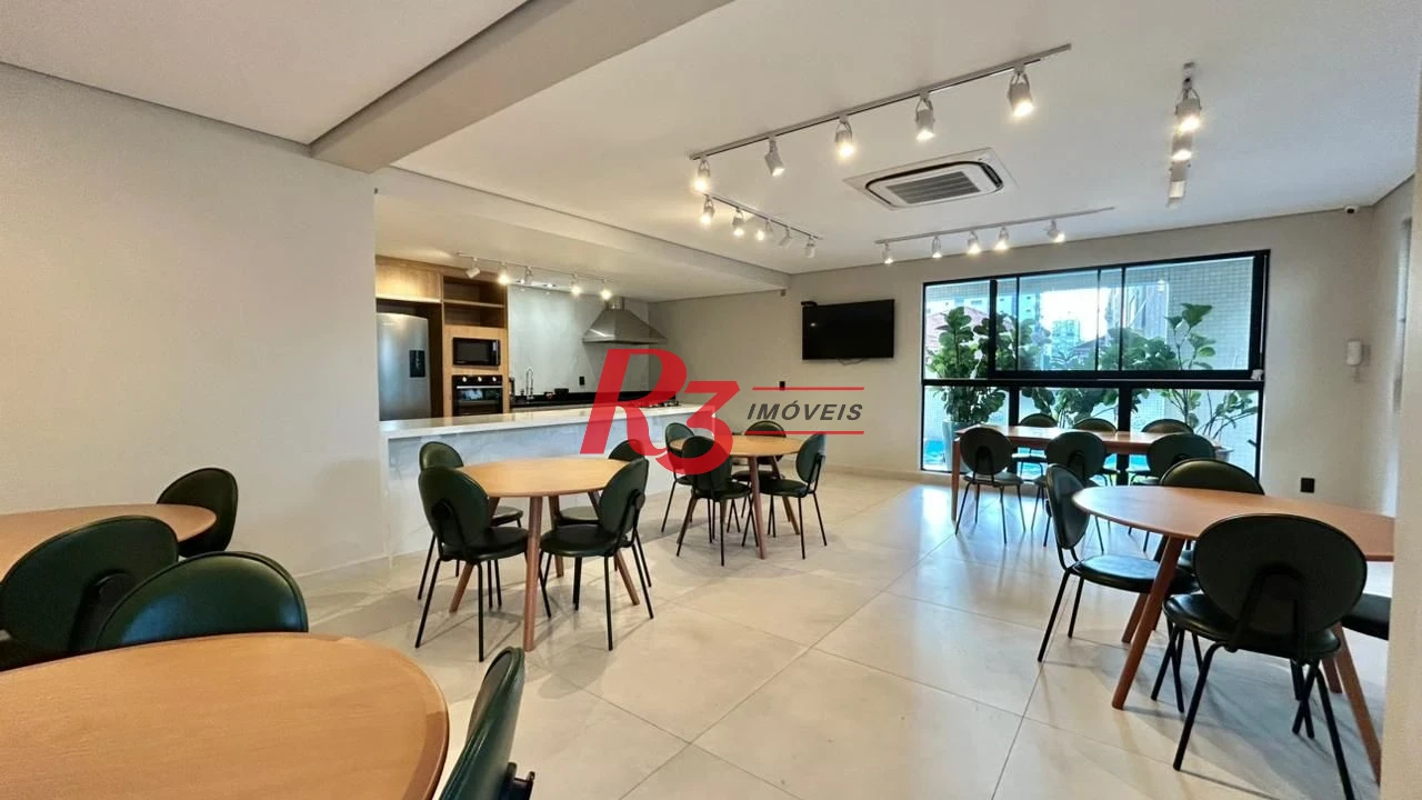 Apartamento com 3 dormitórios para alugar, 198 m² por R$ 16.000,00/mês - Gonzaga - Santos/SP