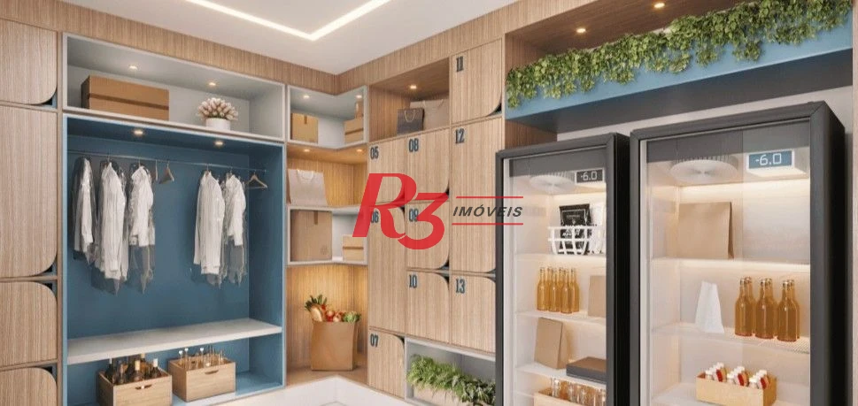 Apartamento com 2 dormitórios à venda, 92 m² por R$ 1.850.000,00 - Embaré - Santos/SP