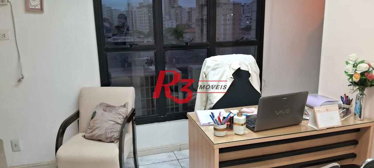 Sala à venda, 80 m² por R$ 380.000,00 - Embaré - Santos/SP