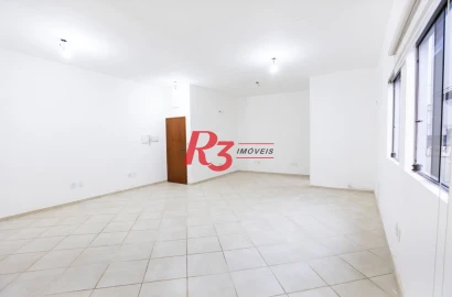 Sala para alugar, 48 m² por R$ 3.000,00/mês - Vila Mathias - Santos/SP