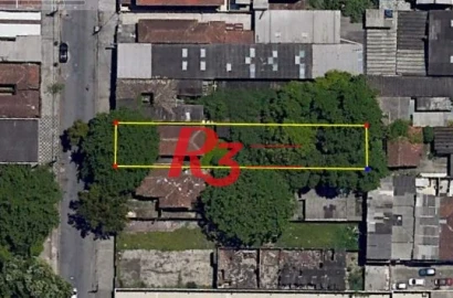 Terreno à venda, 600 m² por R$ 2.980.000,00 - Vila Matias - Santos/SP