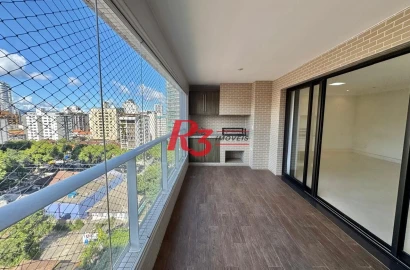 Apartamento com 3 dormitórios à venda, 139 m² por R$ 1.650.000,00 - Gonzaga - Santos/SP