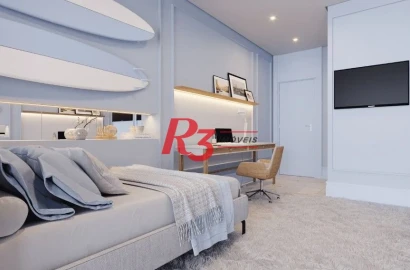 Apartamento com 3 dormitórios à venda, 218 m² por R$ 5.800.000,00 - Ponta da Praia - Santos/SP