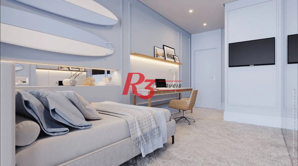 Apartamento com 3 dormitórios à venda, 218 m² por R$ 5.800.000,00 - Ponta da Praia - Santos/SP