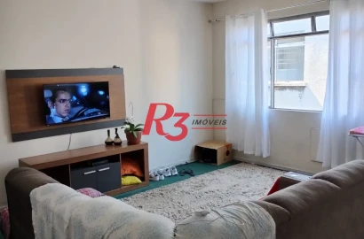 Apartamento com 3 dormitórios à venda, 69 m² por R$ 375.000,00 - Boqueirão - Santos/SP