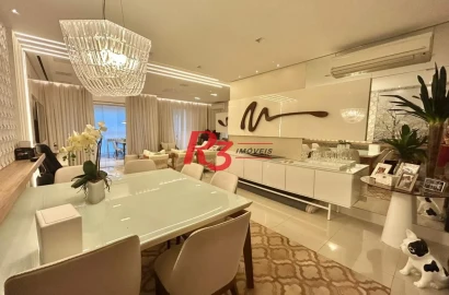 Apartamento com 3 dormitórios à venda, 178 m² por R$ 3.500.000,00 - Boqueirão - Santos/SP