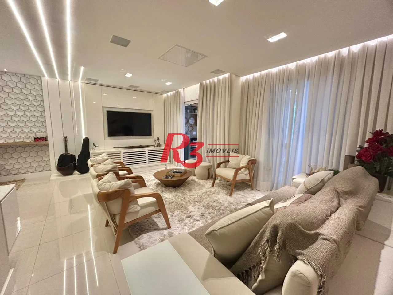 Apartamento com 3 dormitórios à venda, 178 m² por R$ 3.500.000,00 - Boqueirão - Santos/SP