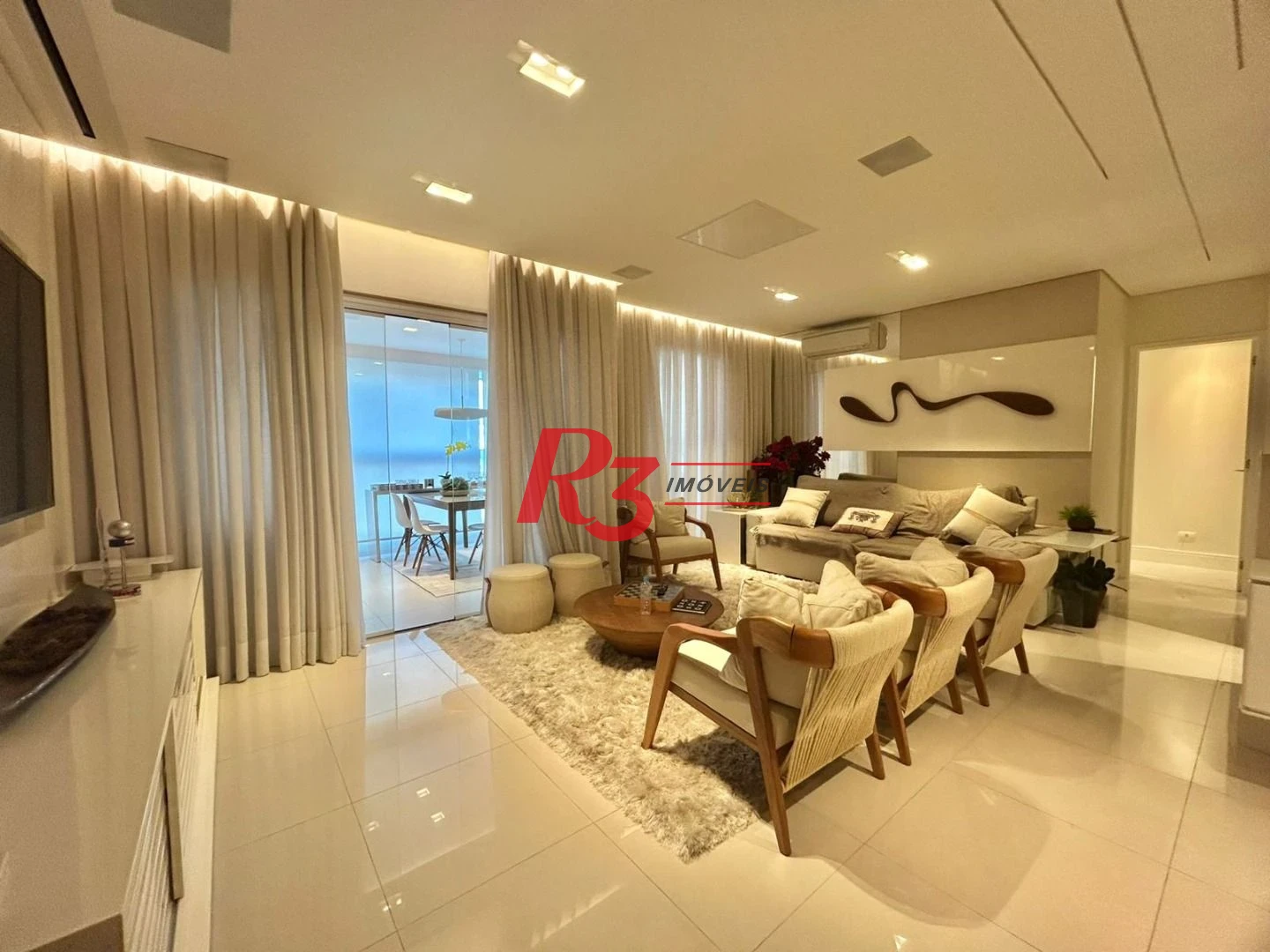 Apartamento com 3 dormitórios à venda, 178 m² por R$ 3.500.000,00 - Boqueirão - Santos/SP