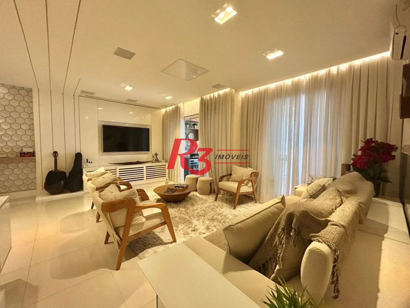 Apartamento com 3 dormitórios à venda, 178 m² por R$ 3.500.000,00 - Boqueirão - Santos/SP