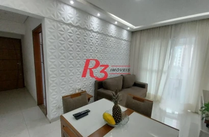 Apartamento com 2 dormitórios à venda, 73 m² por R$ 619.000,00 - Campo Grande - Santos/SP