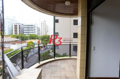 Apartamento com 3 dormitórios à venda, 183 m² por R$ 1.200.000,00 - Pompéia - Santos/SP