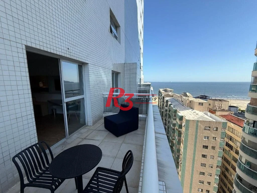 Flat com 1 dormitório à venda, 36 m² por R$ 583.000,00 - Gonzaga - Santos/SP