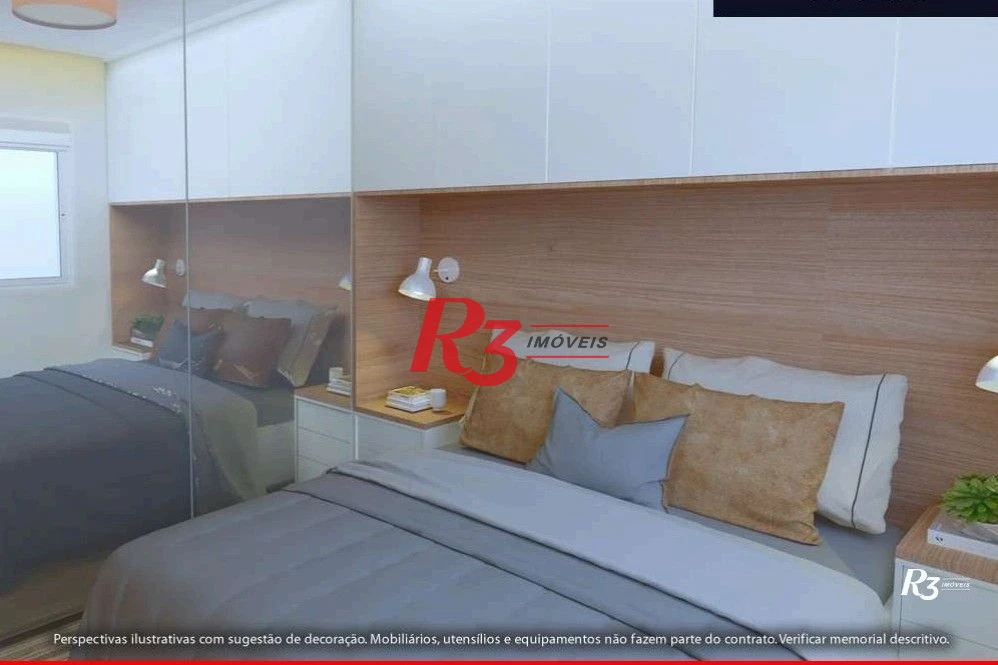 Apartamento à venda, 38 m² por R$ 352.000,00 - Aparecida - Santos/SP