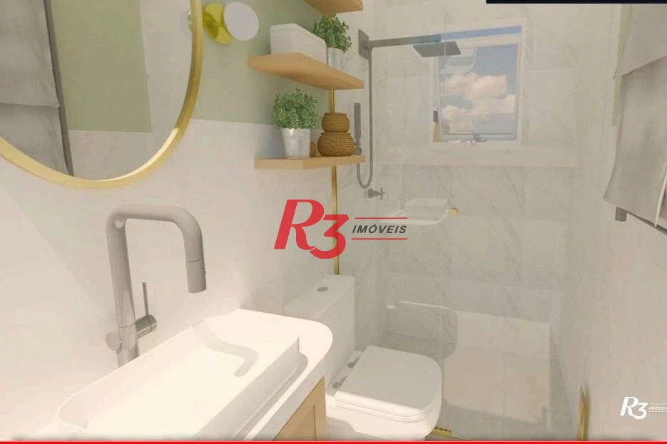 Apartamento à venda, 38 m² por R$ 352.000,00 - Aparecida - Santos/SP