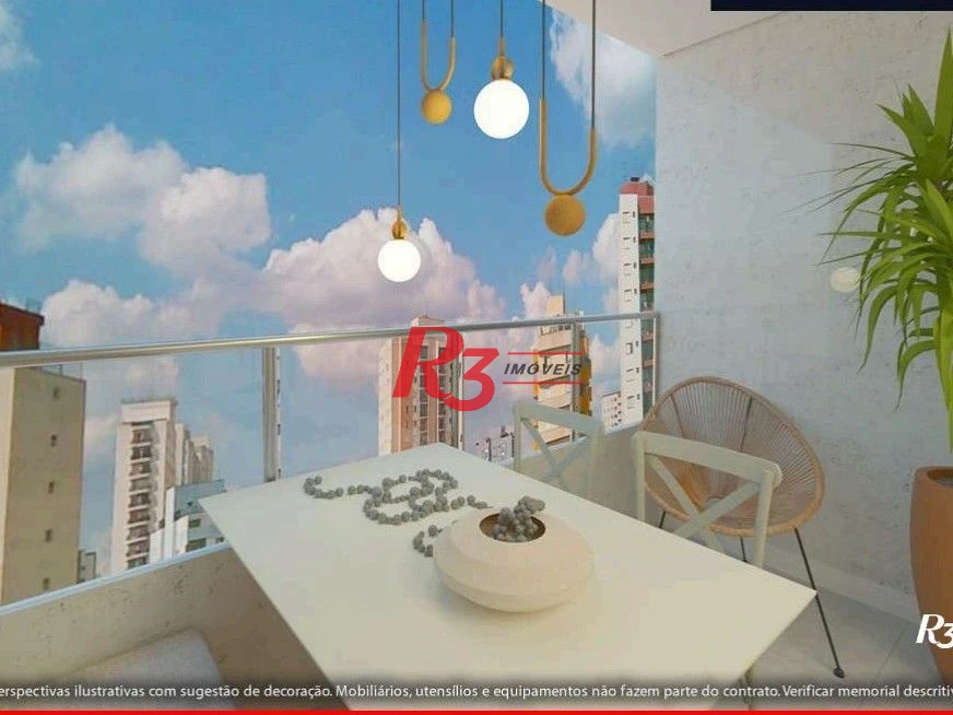 Apartamento à venda, 38 m² por R$ 352.000,00 - Aparecida - Santos/SP