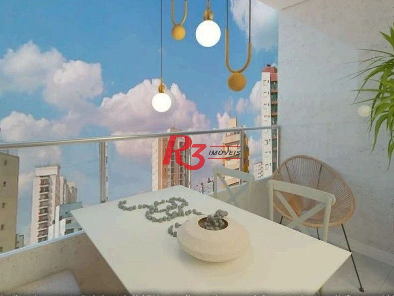 Apartamento à venda, 38 m² por R$ 360.000,00 - Aparecida - Santos/SP