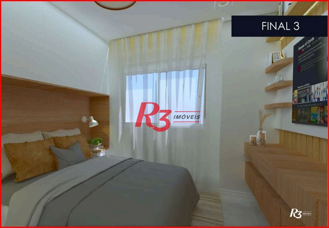 Apartamento à venda, 39 m² por R$ 342.000,00 - Aparecida - Santos/SP