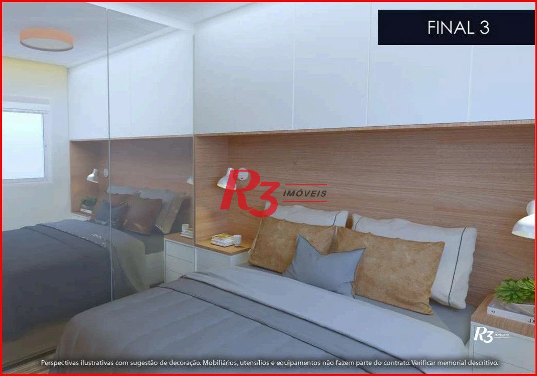 Apartamento à venda, 39 m² por R$ 342.000,00 - Aparecida - Santos/SP